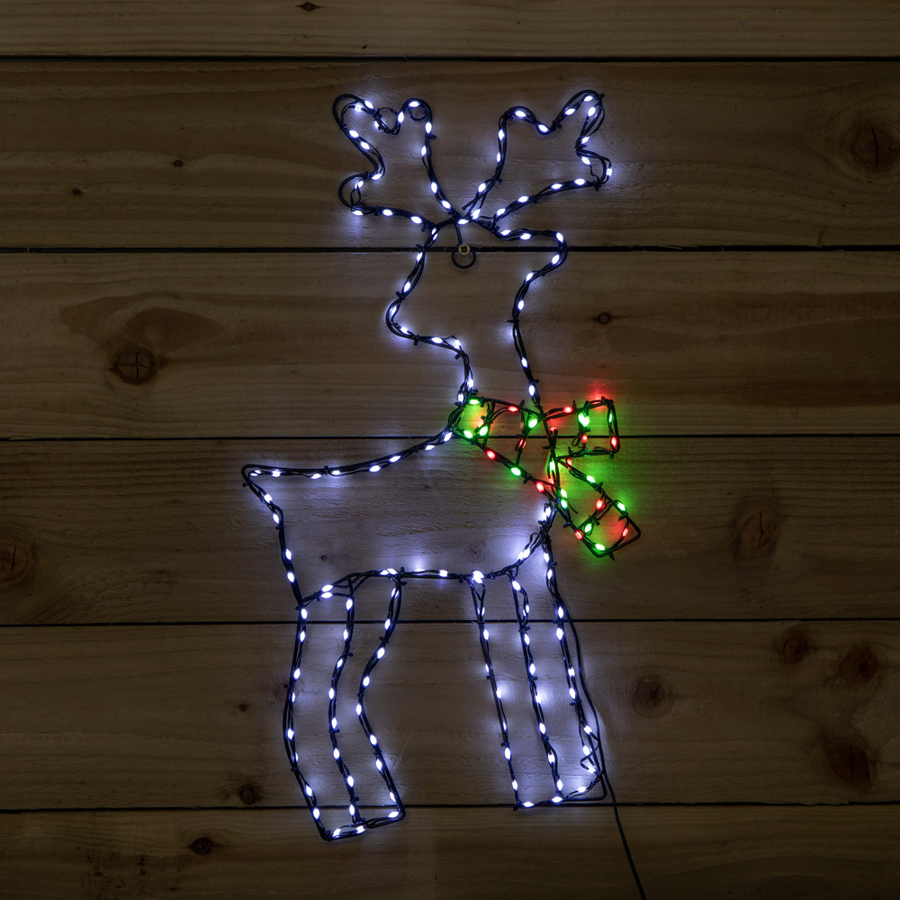 Samuel Alexander Multicolour LED FlexiBrights Light Up Reindeer Snowman Christmas Decoration Image 5