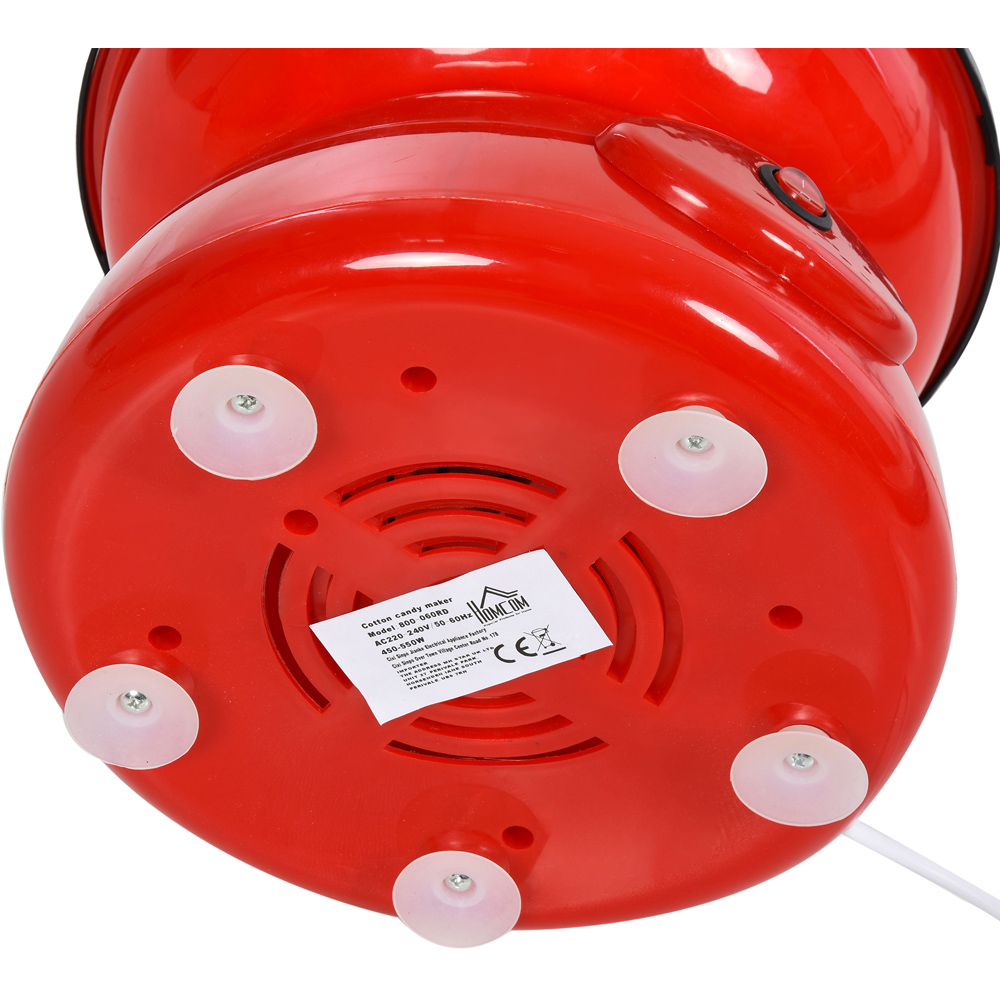 HOMCOM 800-060RD 450W Red Non-Stick Electric Candyfloss Machine Kit Image 4