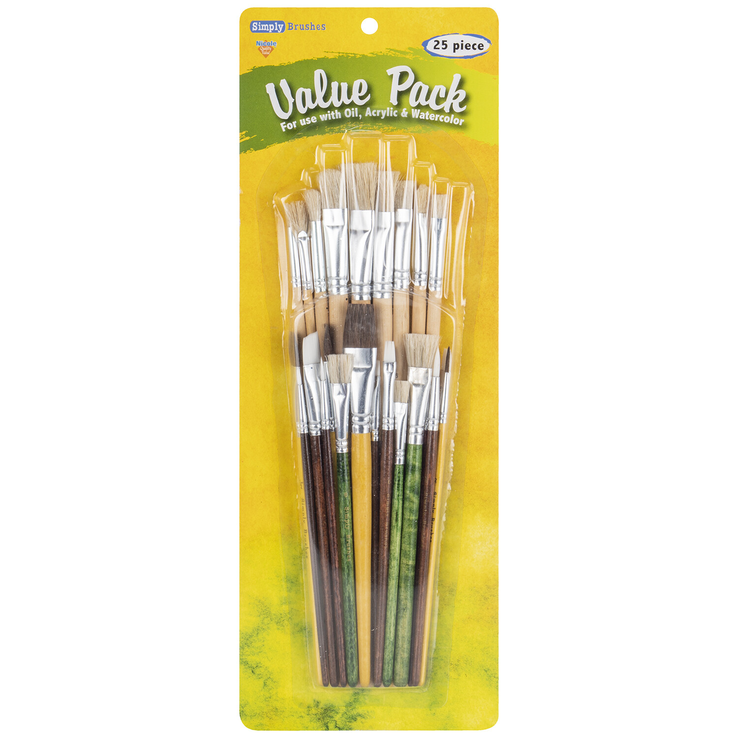 Pack of 25 Value Paintbrushes Image