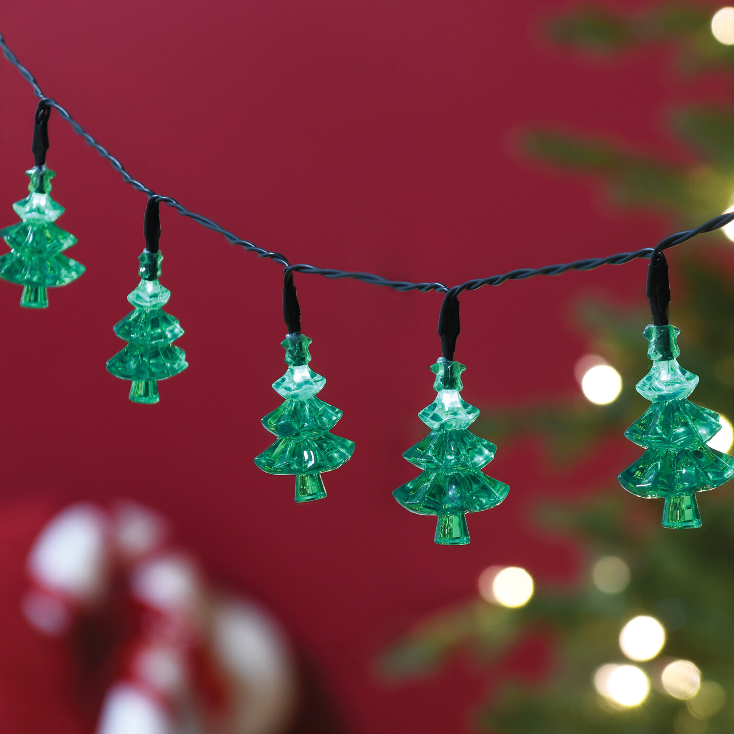50 LED Christmas Tree String Light - Green Image 1
