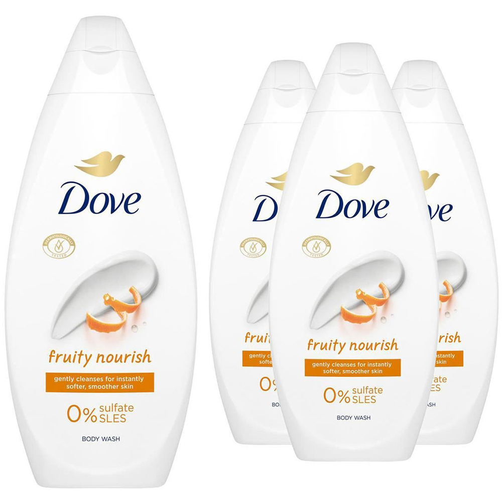 Dove Fruity Nourish Soft and Smoother Skin Body Wash 225ml 8 Pack Image 4