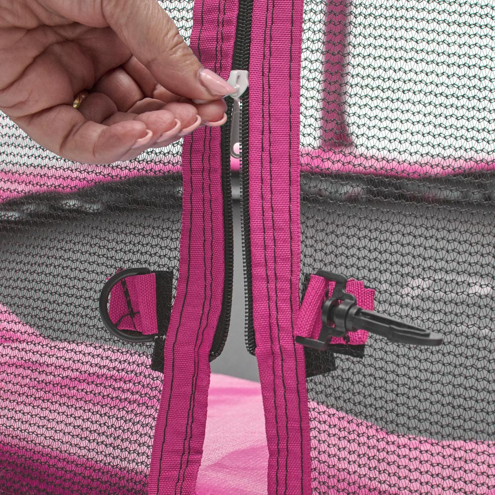 Plum Play Pink 6ft Springsafe Trampoline with Enclosure Image 5
