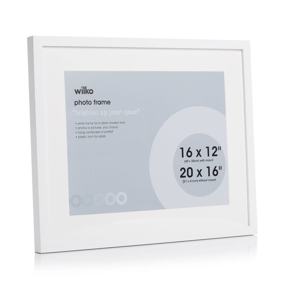 Wilko White Photo Frame 20 x 16 Inch Image 2