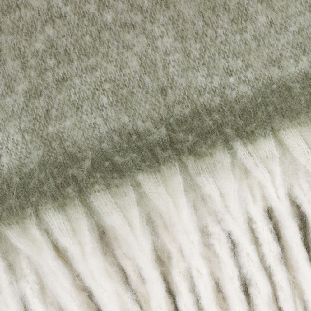 Furn Green Cosy Woven Tasselled Throw 140 x 180cm Image 6