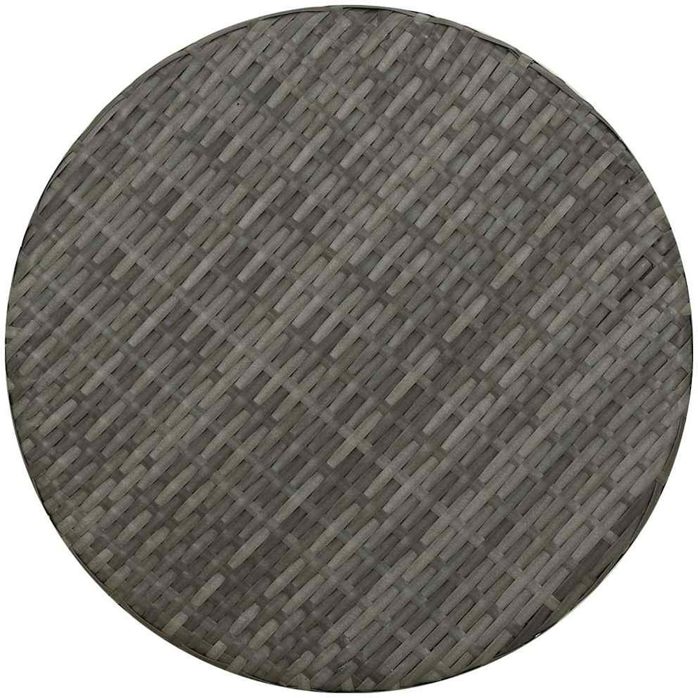 Walplus Grey PE Rattan Steel Coffee Table Image 5