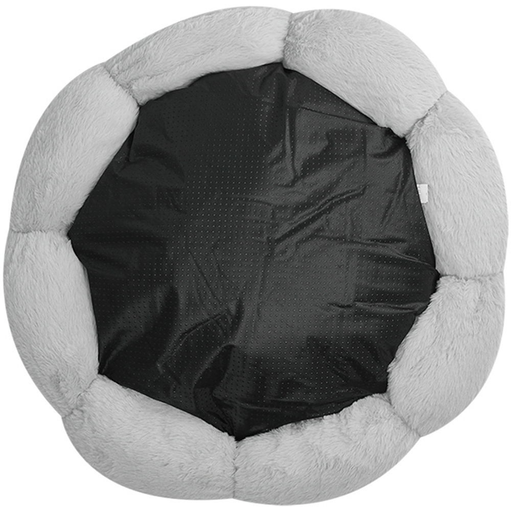 H&O Direct Grey Flower Shaped Pet Bed Image 3