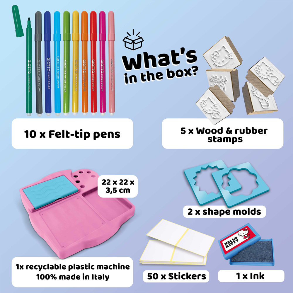 Multiprint Hello Kitty Kids Sticker Machine Set Image 2