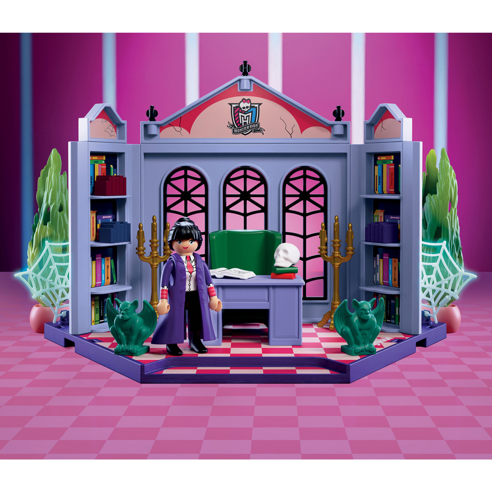 Playmobil Monster High Headless Headmistress Bloodgood’s Office Play Set 55 Piece Image 5