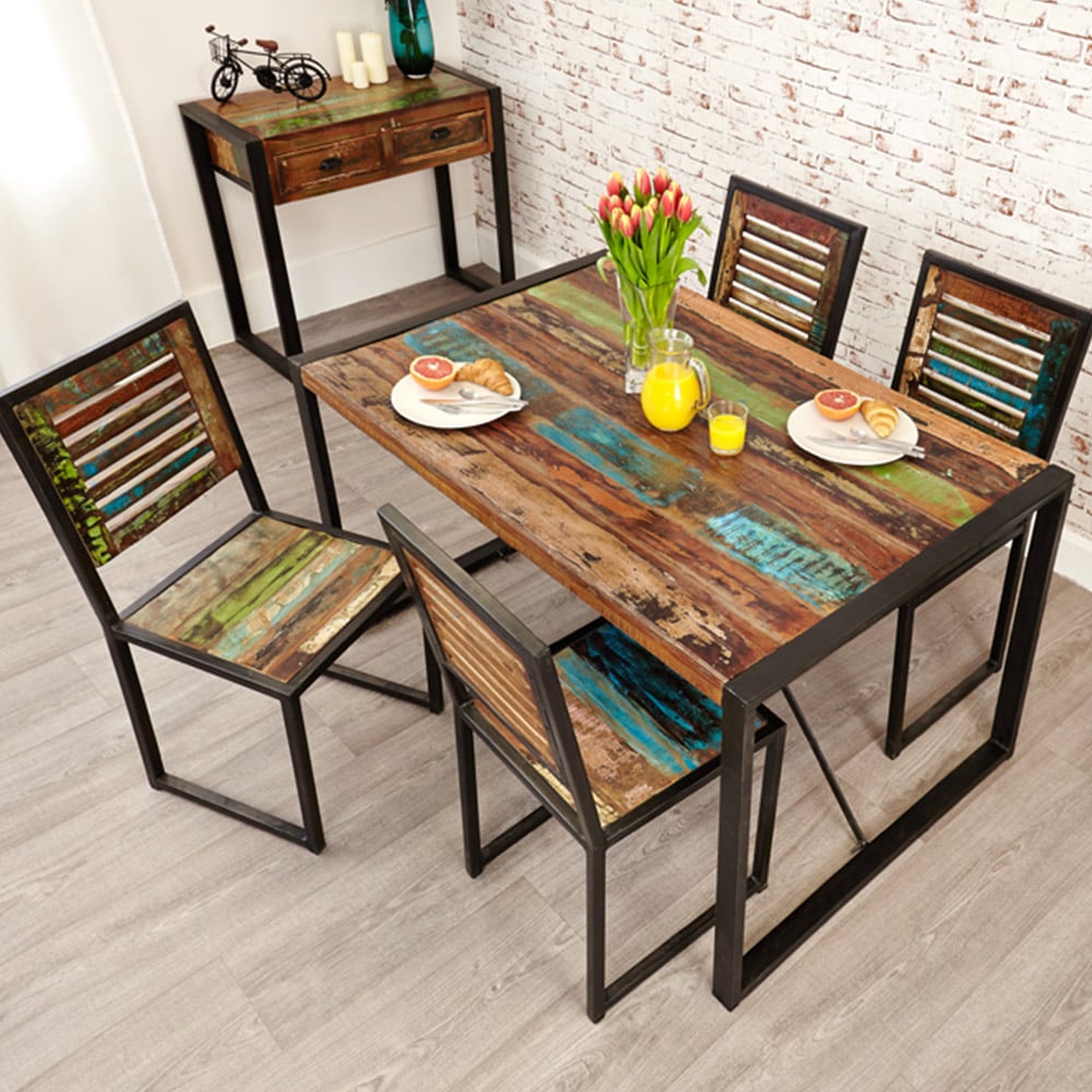 Baumhaus Urban Chic 4 Seater Dining Table Image 4