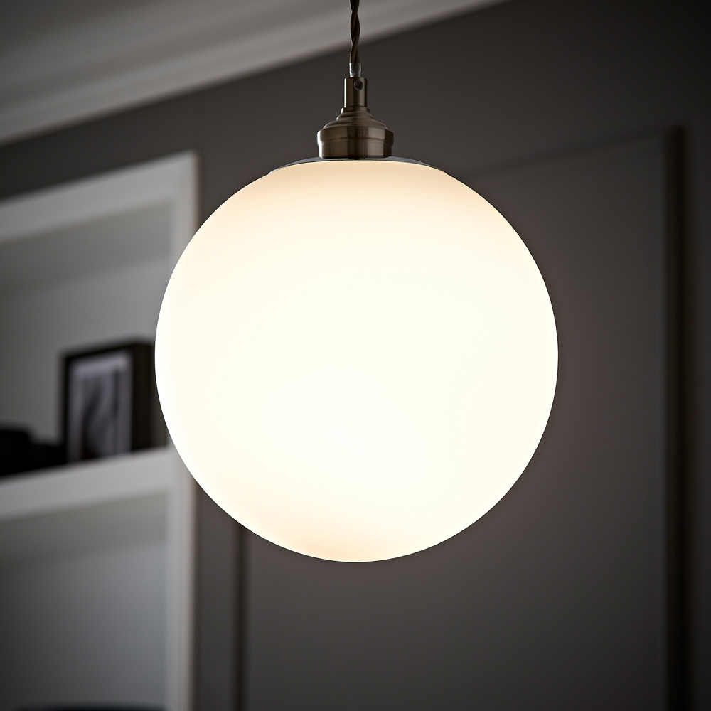 ValueLights Metropolis Opal Glass Ceiling Pendant Lamp Shade Image 6