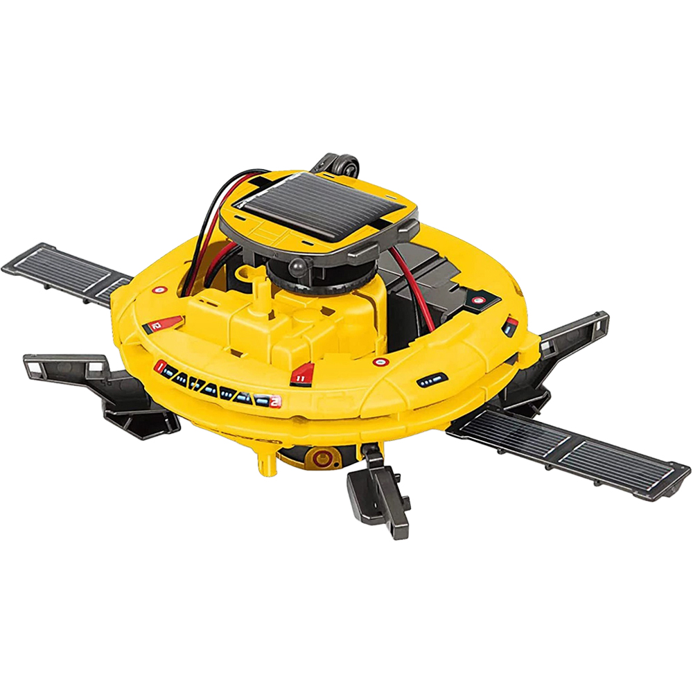 H&O Direct Kids 6-in-1 Yellow DIY Solar Robot Toy STEM Project Set Image 1