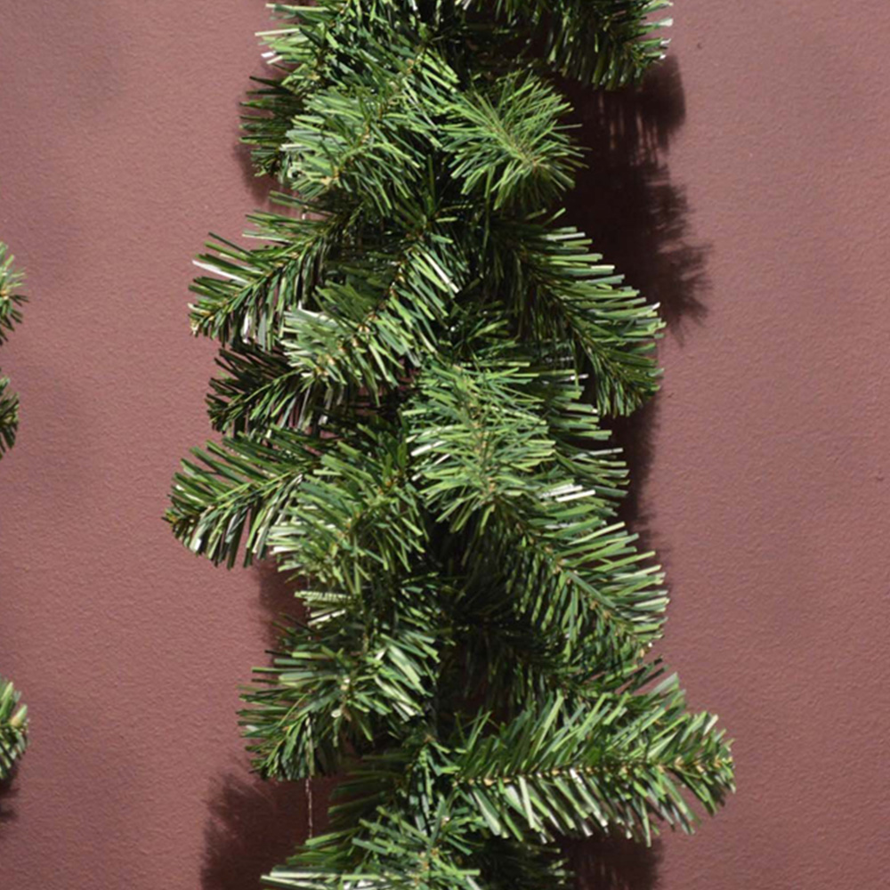 Samuel Alexander Plain Green Colorado Christmas Garland 270cm Image 6