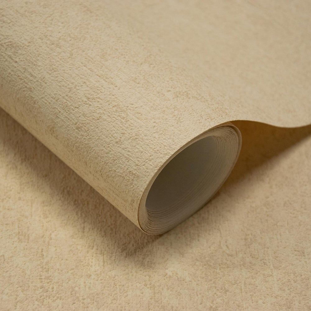 Grandeco Plaster Effect Casper Blown Vinyl Yellow Gold Wallpaper Image 2