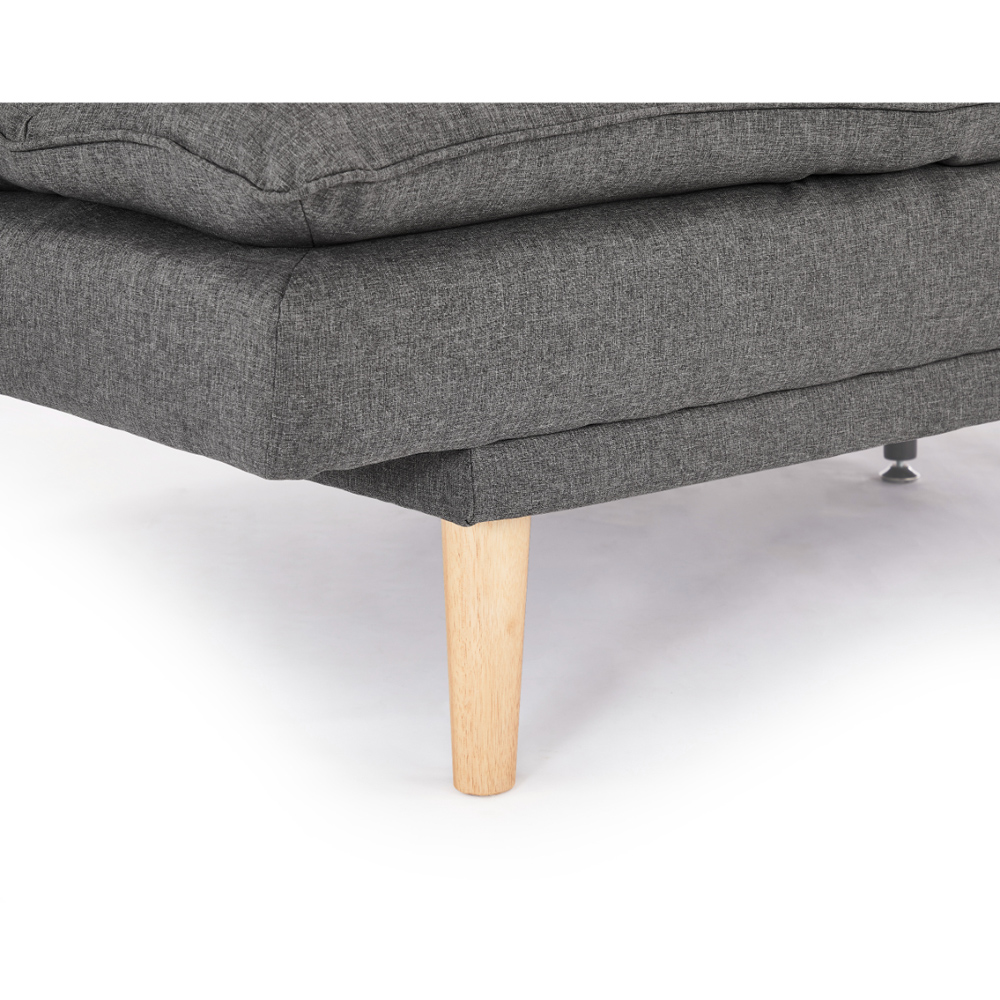 Home Detail Idris 3 Seater Dark Grey Fabric Sofa Bed Image 6