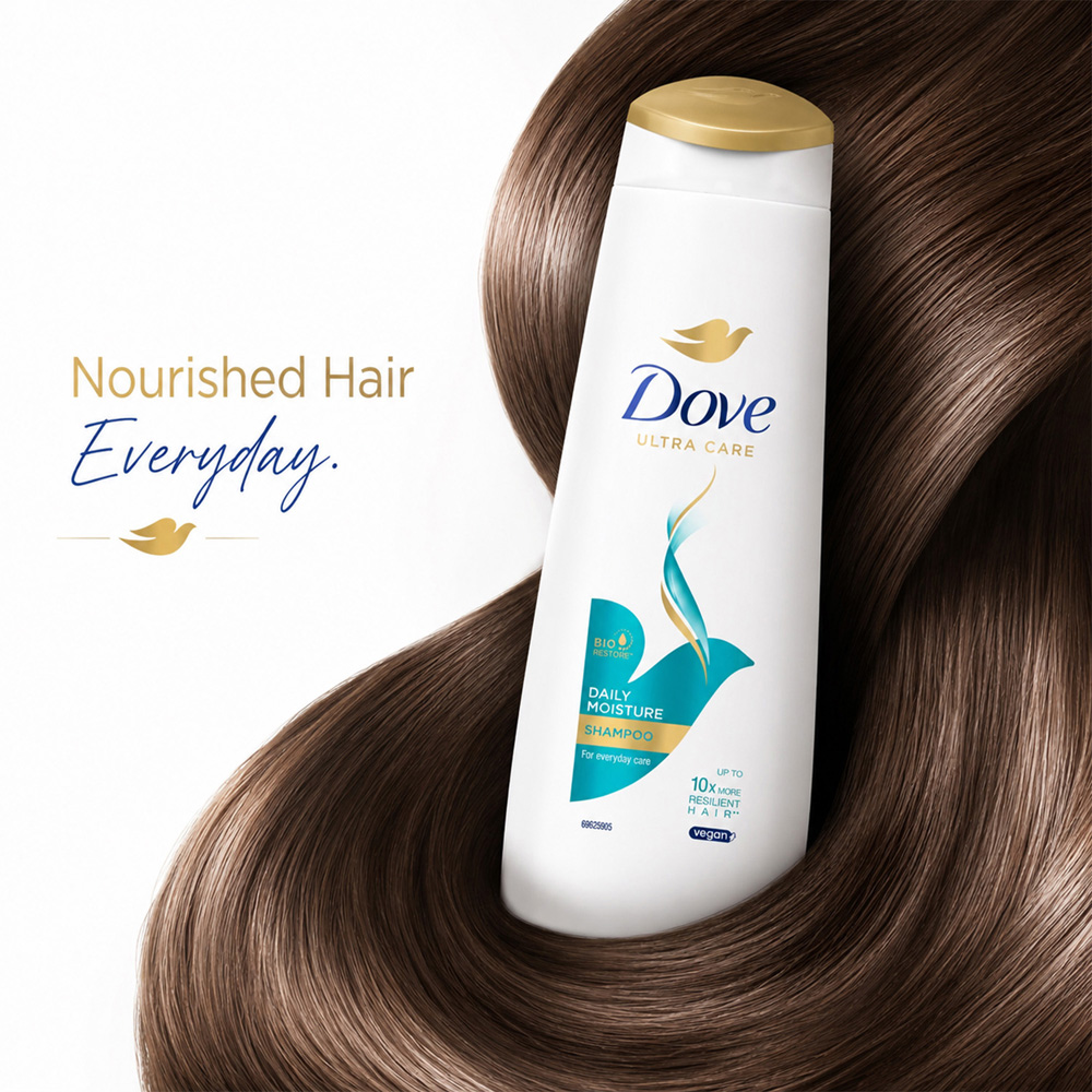 Dove Nutritive Solutions Daily Moisture Dry Hair Shampoo 250ml 6 Pack Image 4