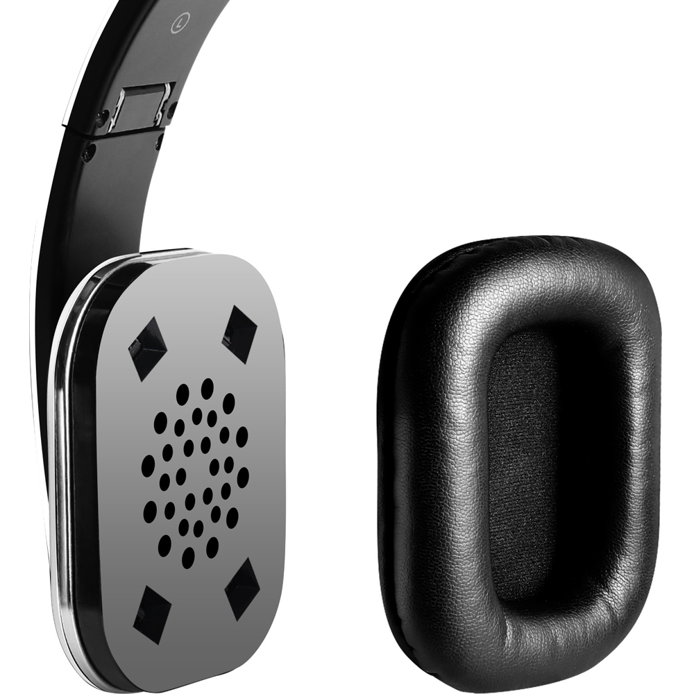 August EP650W White Wireless Low Latency NFC Bluetooth Headphones with Mic Image 3