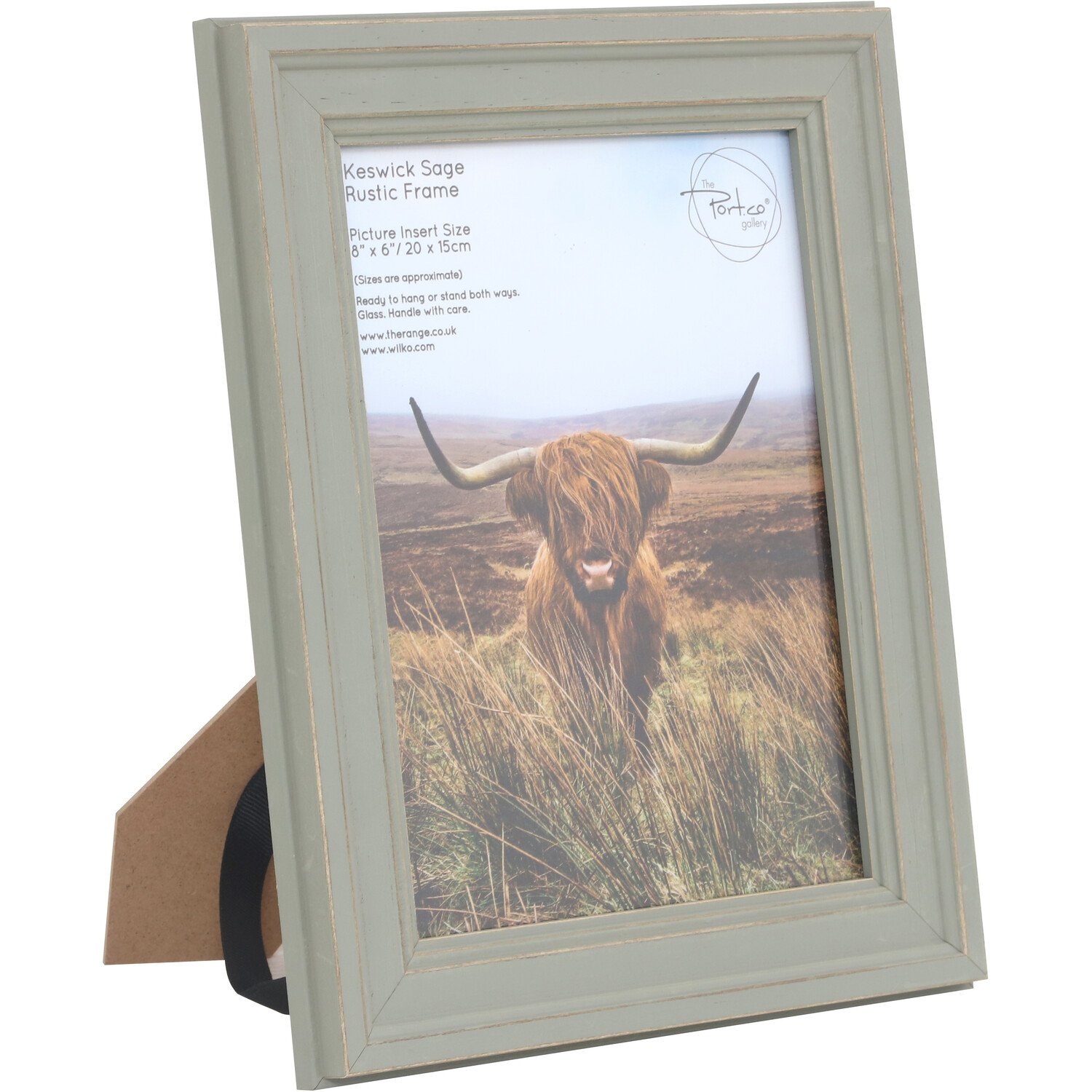 Keswick Sage Rustic Frame - Sage / 8x6in Image 2