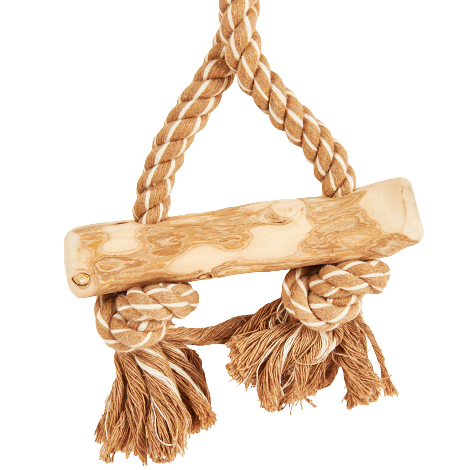 Coffee Wood Rope Dog Toy Image 2