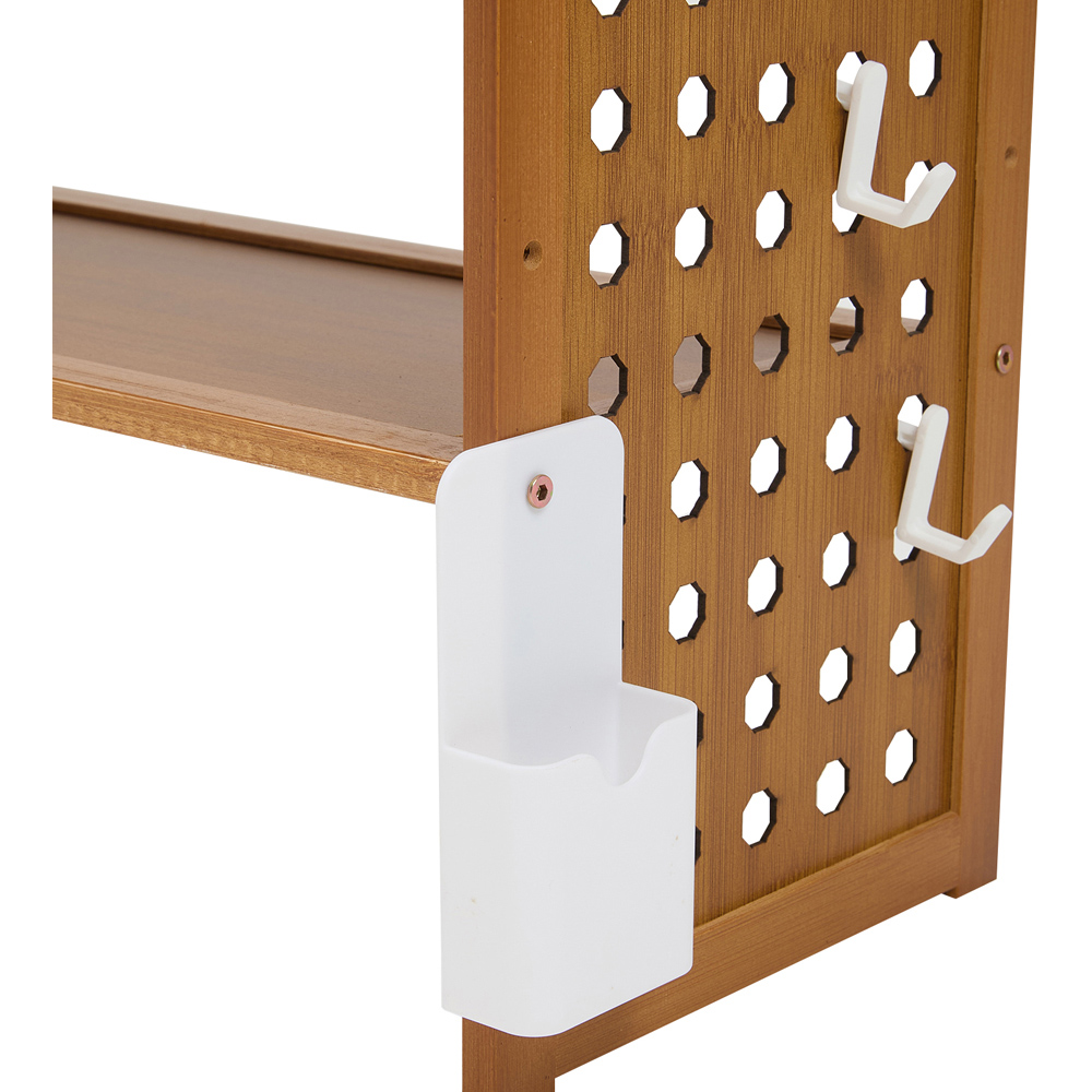 Living and Home 2 Shelf Natural Bamboo Desktop Storage Rack Image 6