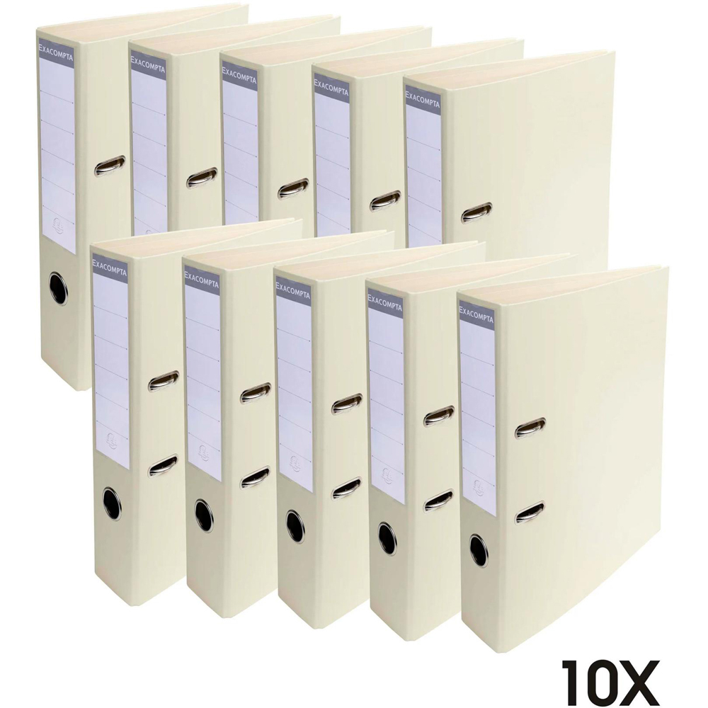Exacompta PremTouch A4 Mastic PVC Level Arch File 10 Pack Image 8