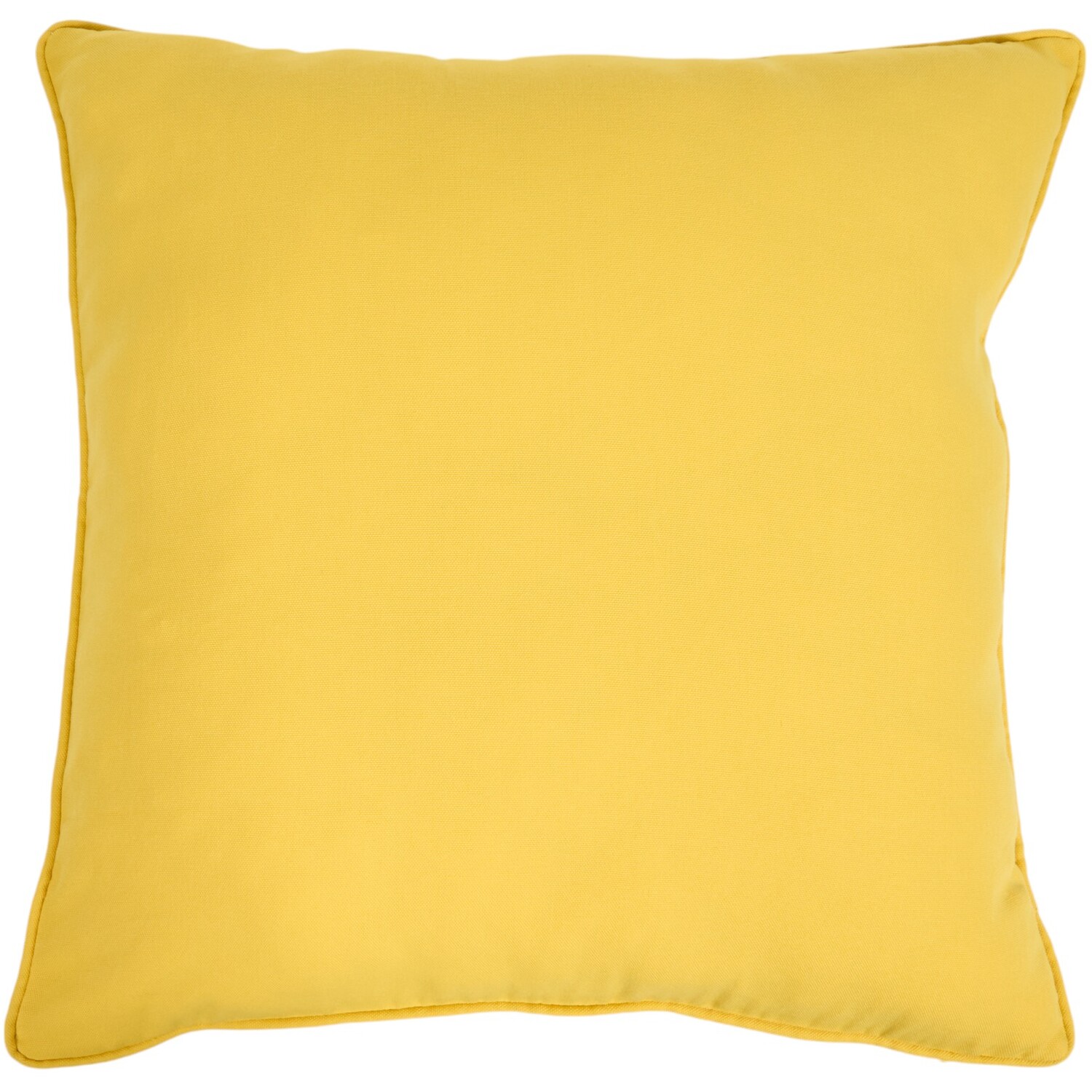 Outdoor Plain Cushion Yellow Image 1