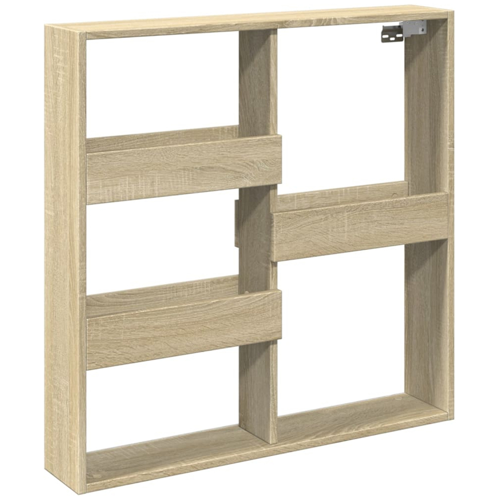 vidaXL 5 Shelf Sonoma Oak Wall Cabinet Image 1