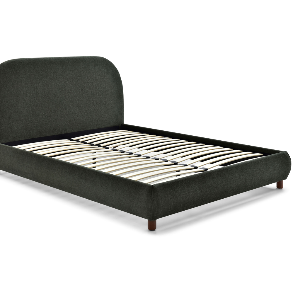 Nova King Size Olive Boucle Upholstered Bed Frame with Headboard Image 3