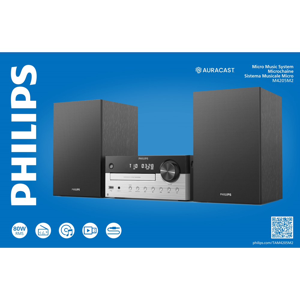 Philips TAM4205M2 BT Micro 80W HiFi Music System Image 5