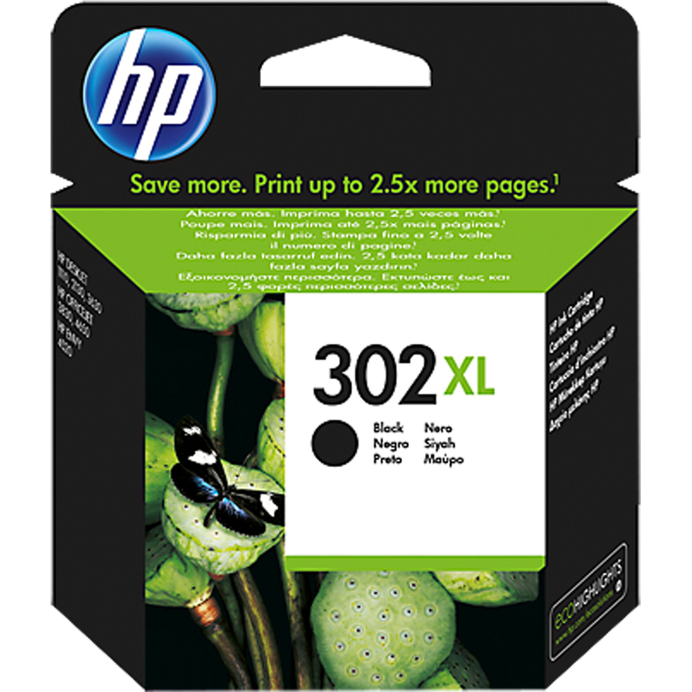 HP 302XL Black Inkjet Cartridge Image