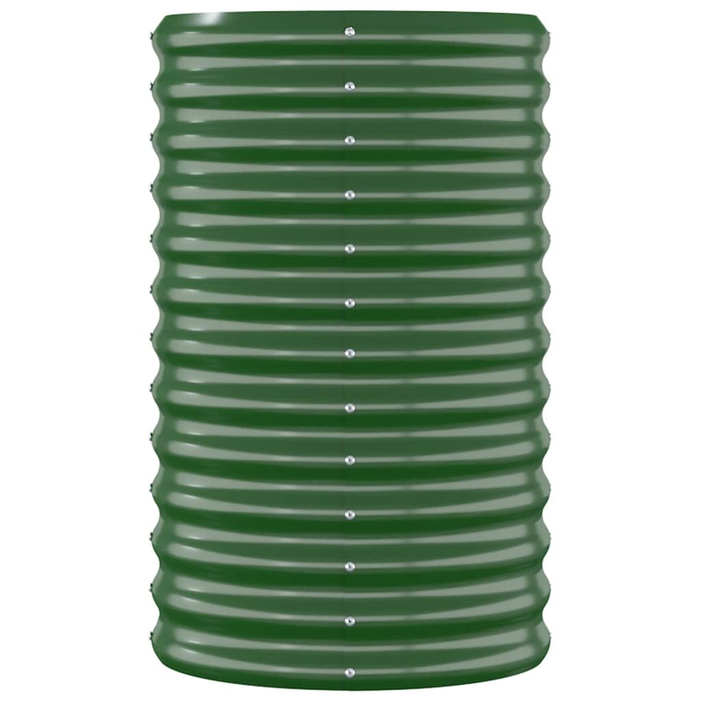 vidaXL Green Galvanised Steel Raised Garden Bed 68 x 40 x 114cm Image 3