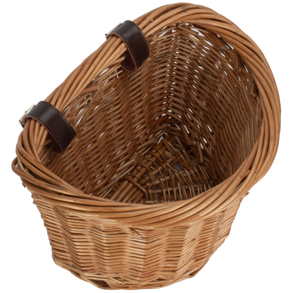 Red Hamper Heritage Oval Bicycle Bike Basket Image 2