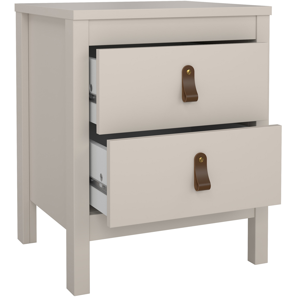 Florence Barcelona 2 Drawer Cashmere Bedside Table Image 3