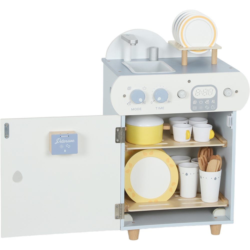 Tommy Toys AIYAPLAY Kids 32 Piece Kitchen Playset with Dishwasher Sink Image 3