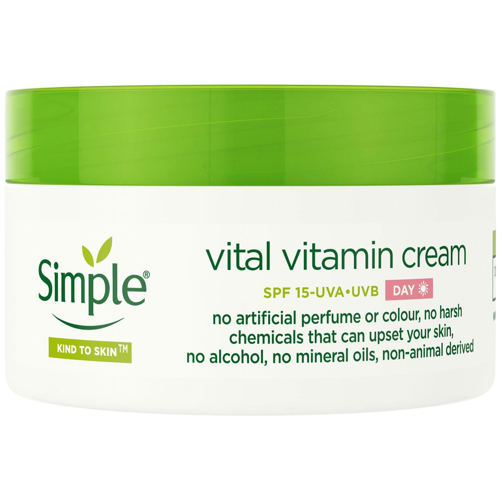 Simple Kind to Skin SPF 15 Vital Vitamin Day Cream 50ml Image 1
