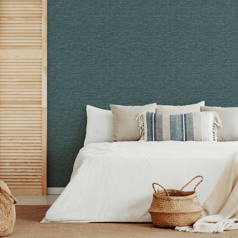 Esselle Home Artisan Weave Navy Wallpaper Image 3