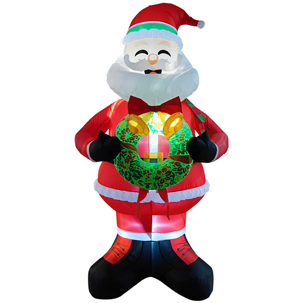 Living and Home Inflatable Santa Model LED Christmas Decoration 7.9ft Image 2