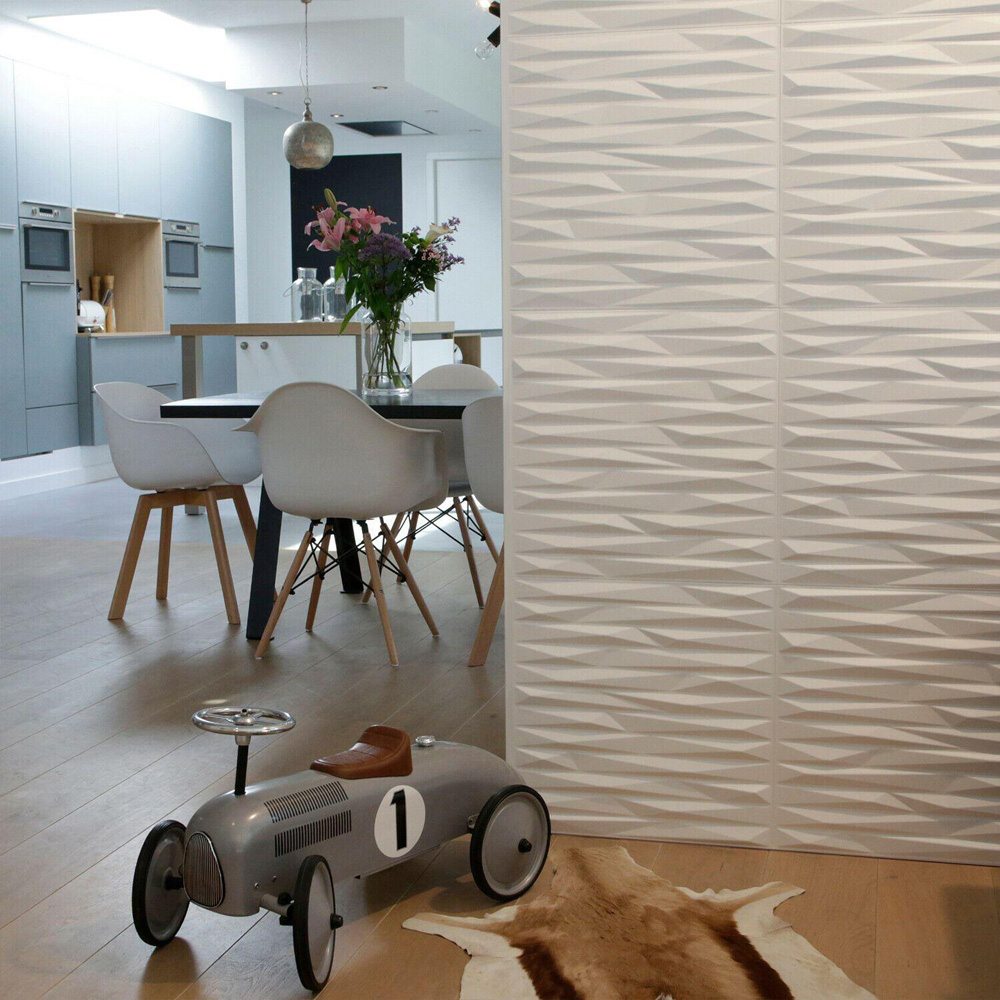 Walplus Off White Valeria 3D Wall Panel 12 Pack Image 4