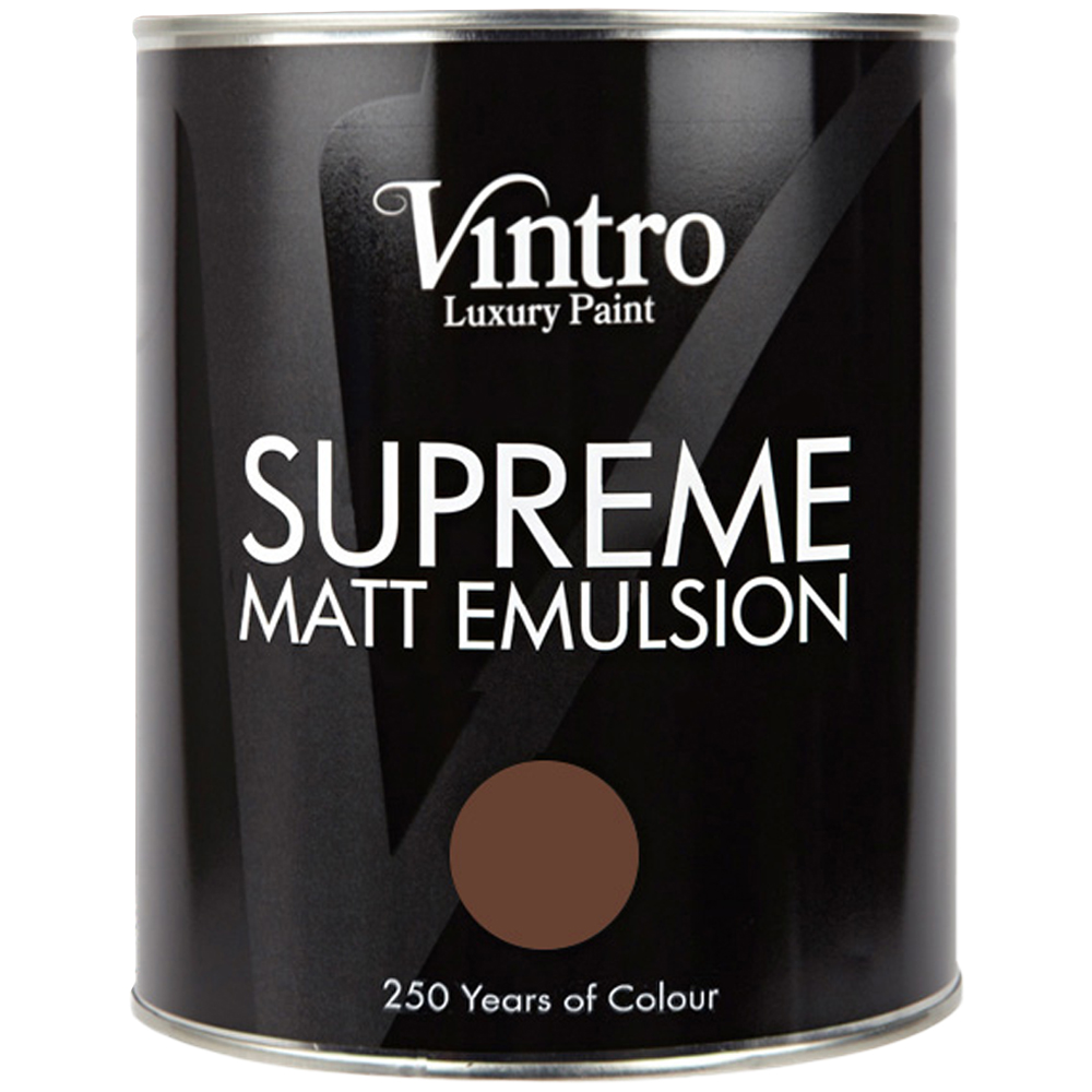 Vintro Paint Chocolate Matt Emulsion Interior Paint 1L Image 2