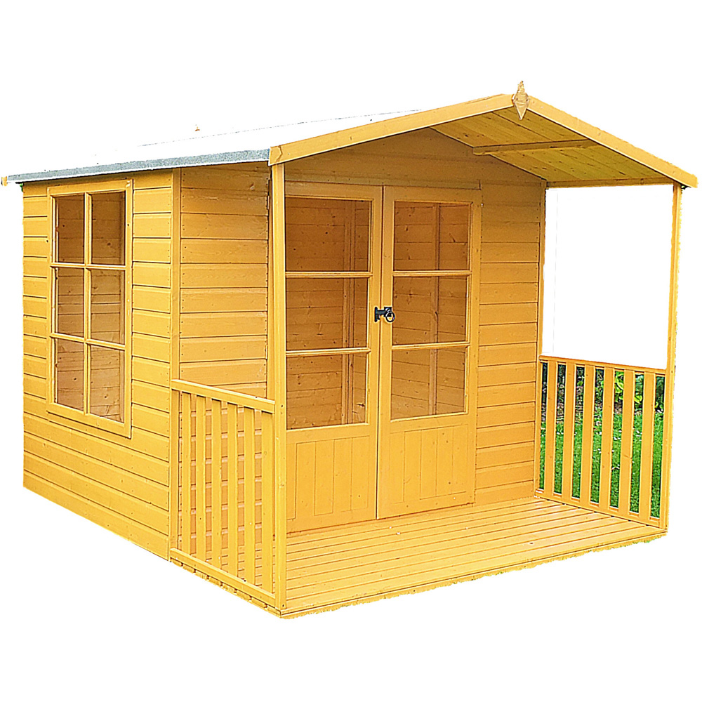 Shire Winton 8 x 11ft Double Door Shiplap Apex Summerhouse Image 1
