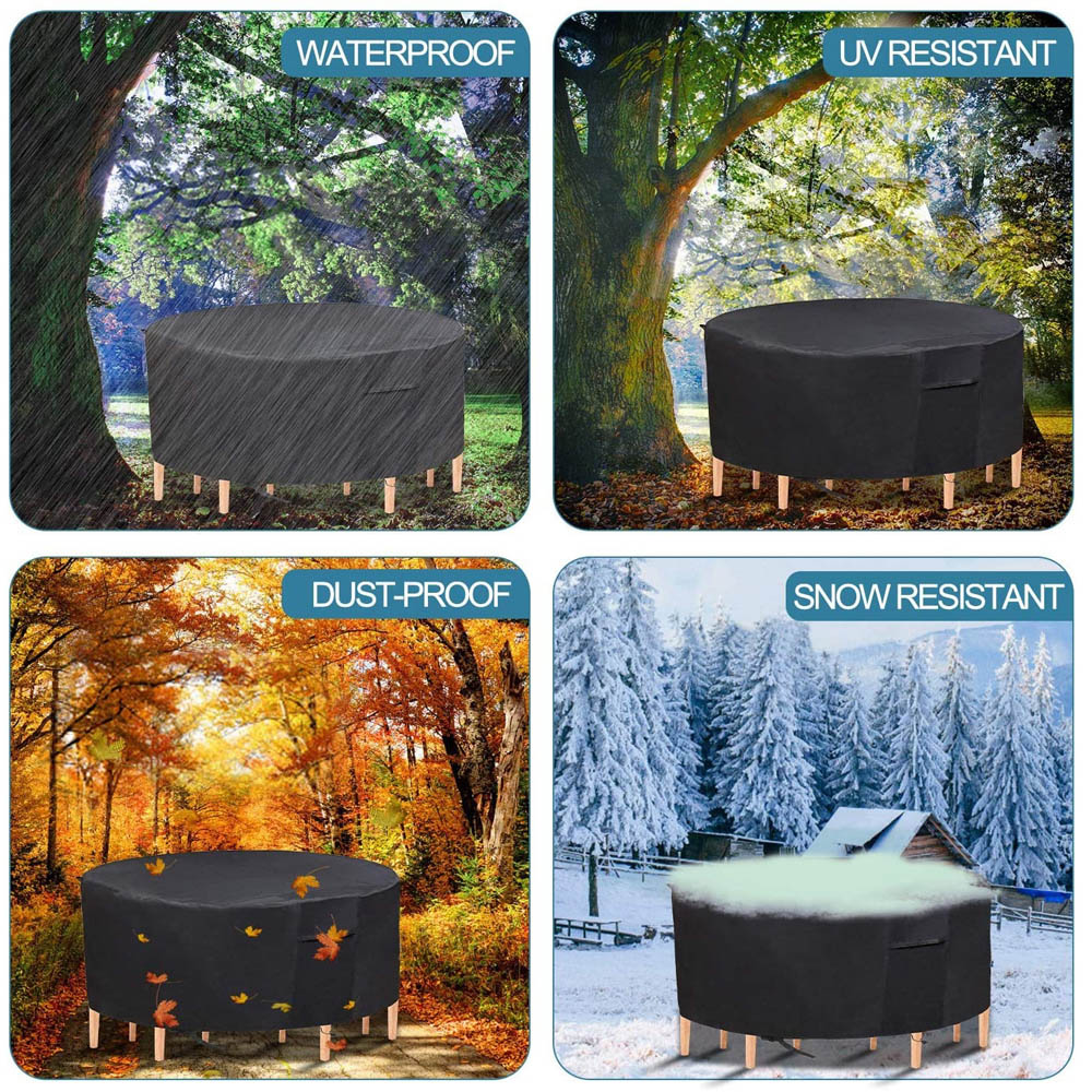 Furniture One 600D Oxford Fabric Outdoor Round Furniture Cover 180 x 90cm Image 6