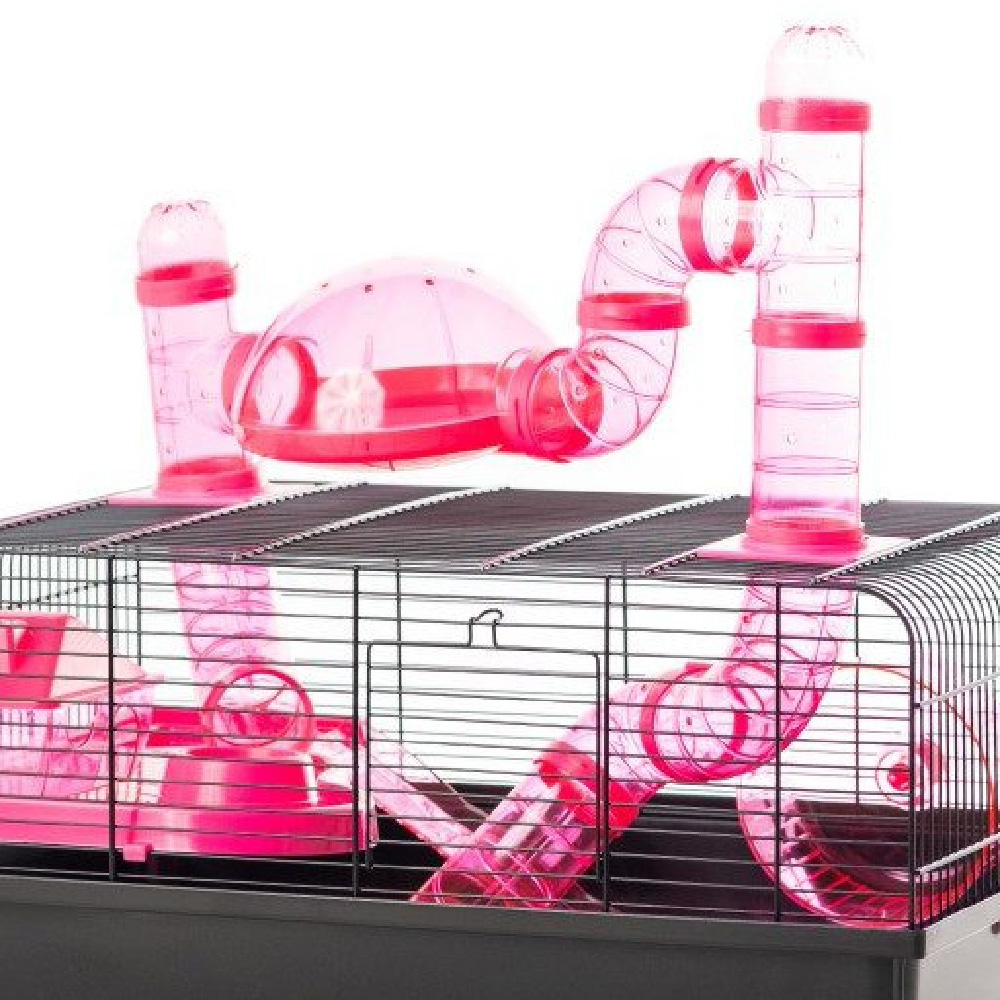 Little Friends The Landmark Pink Small Animal Cage Image 2