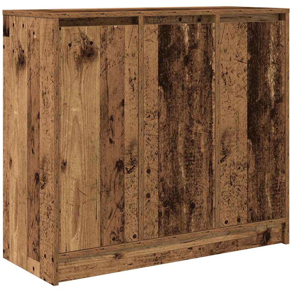 vidaXL 3 Door Old Wood Sideboard Image 2