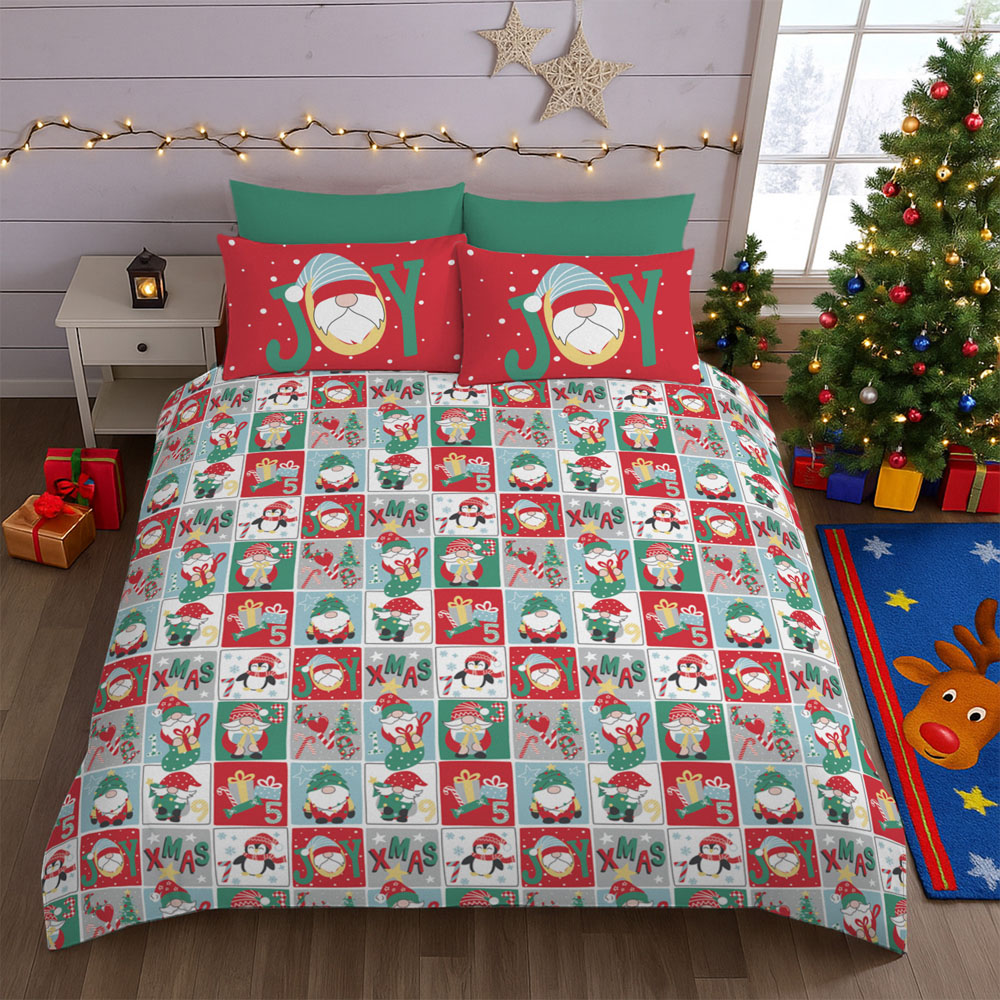 Velosso Single Multicolour Gonks Advent Duvet Set Image 3