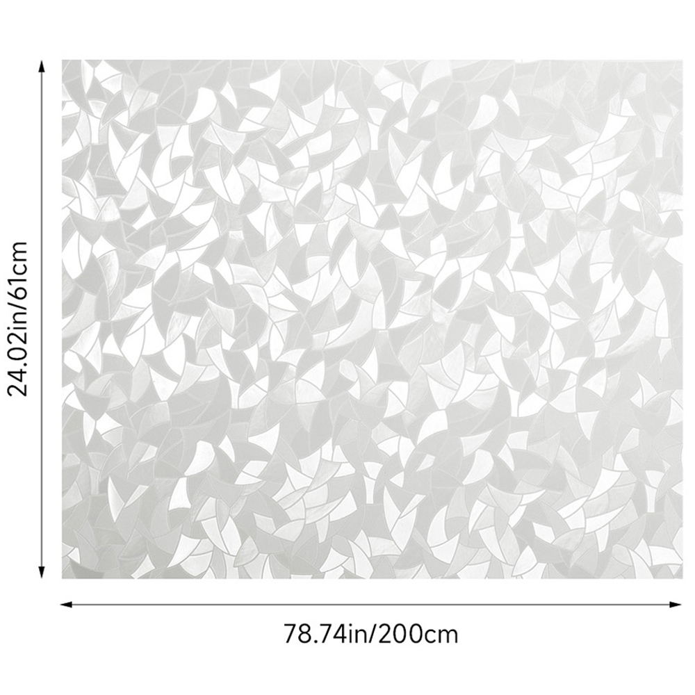 Living and Home Crescent 3D PVC Self Adhesive Privacy Glass Window Film 200 x 61cm Image 8