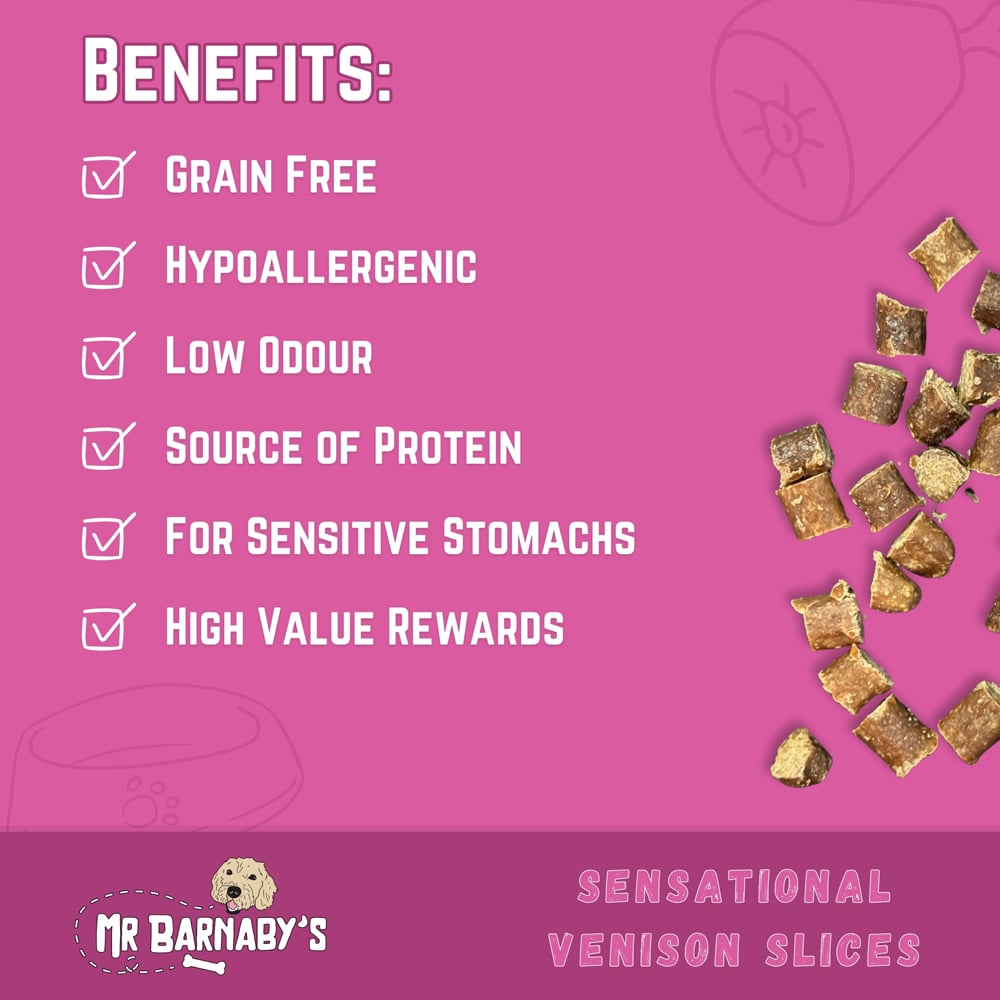 Mr Barnaby's Sensational Venison Slices Dog Treats 2 Pack Image 4