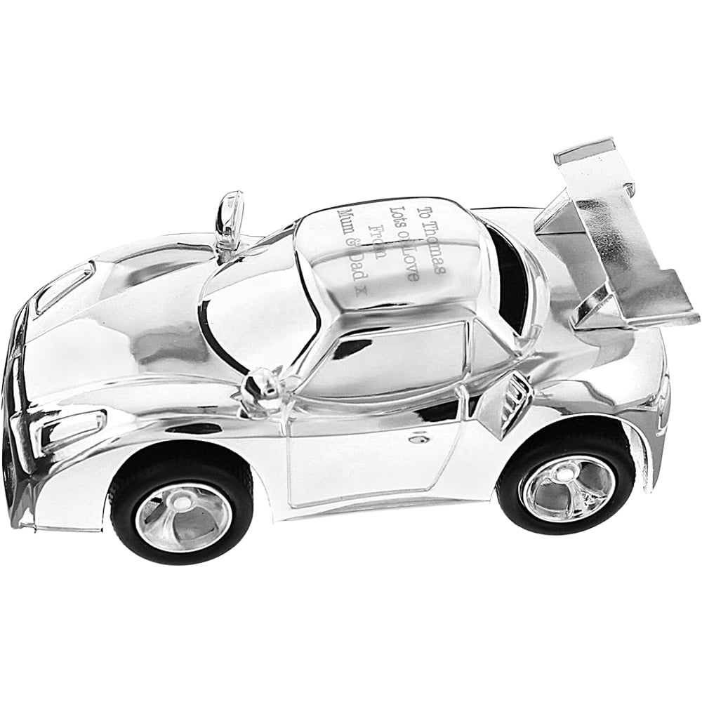 Personalised Memento Racing Car Money Box Image 1