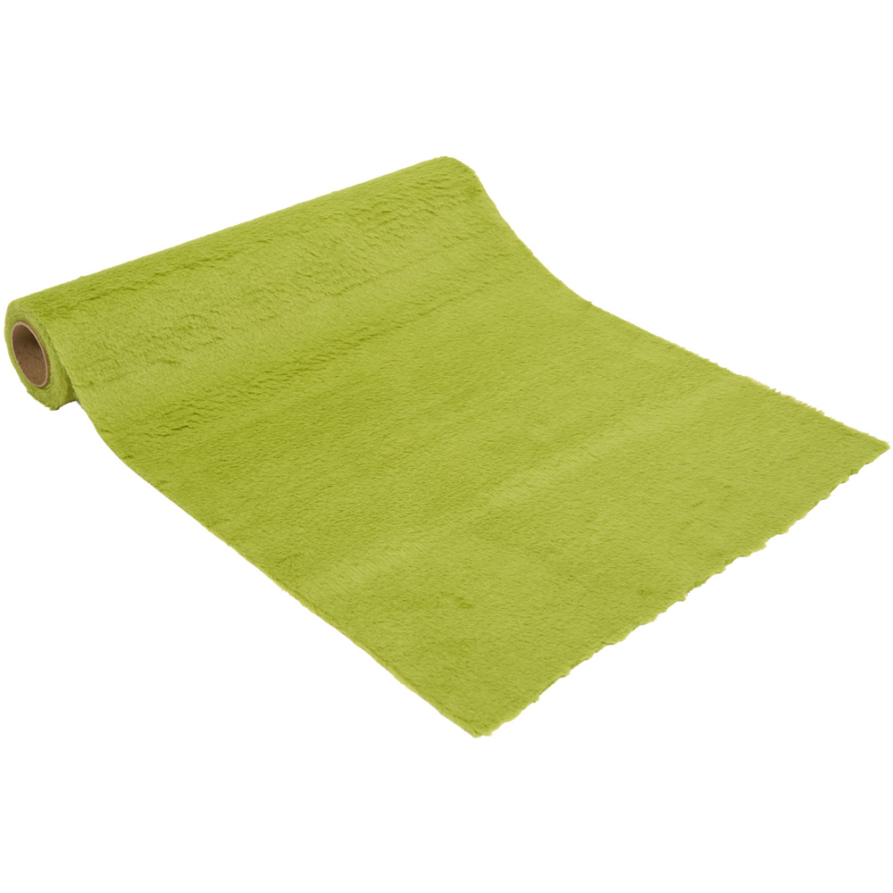 Green Fabric Fur Roll Green Image 2