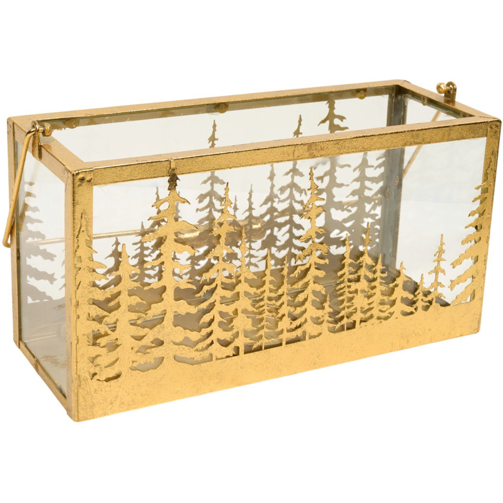 Christmas Tree Candle Holder Gold Image 3