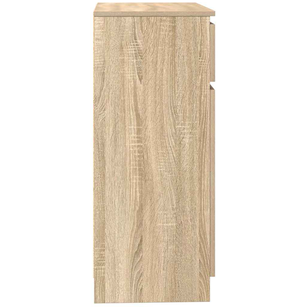 vidaXL 2 Door Single Drawer Sonoma Oak Sideboard Image 6