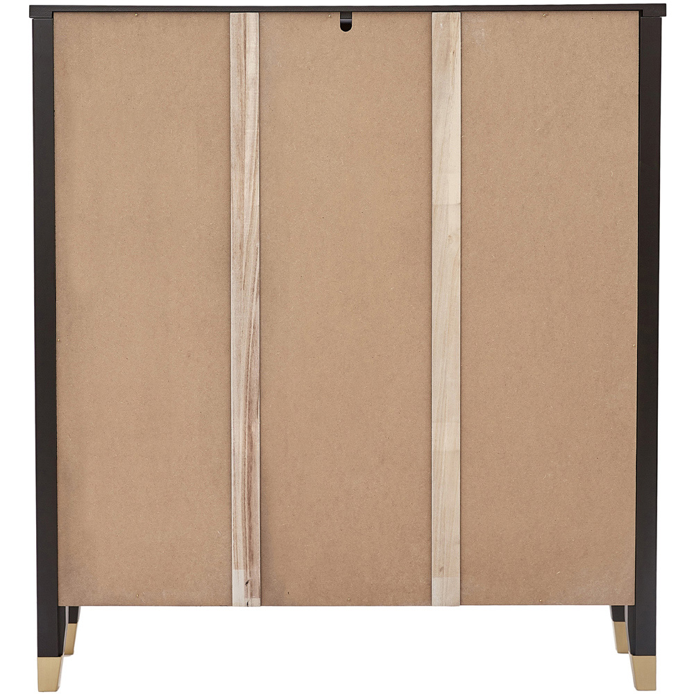 Palazzi 3 Shelves Black Bookcase Image 5